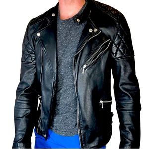 All Saints Den Biker Leather Jacket